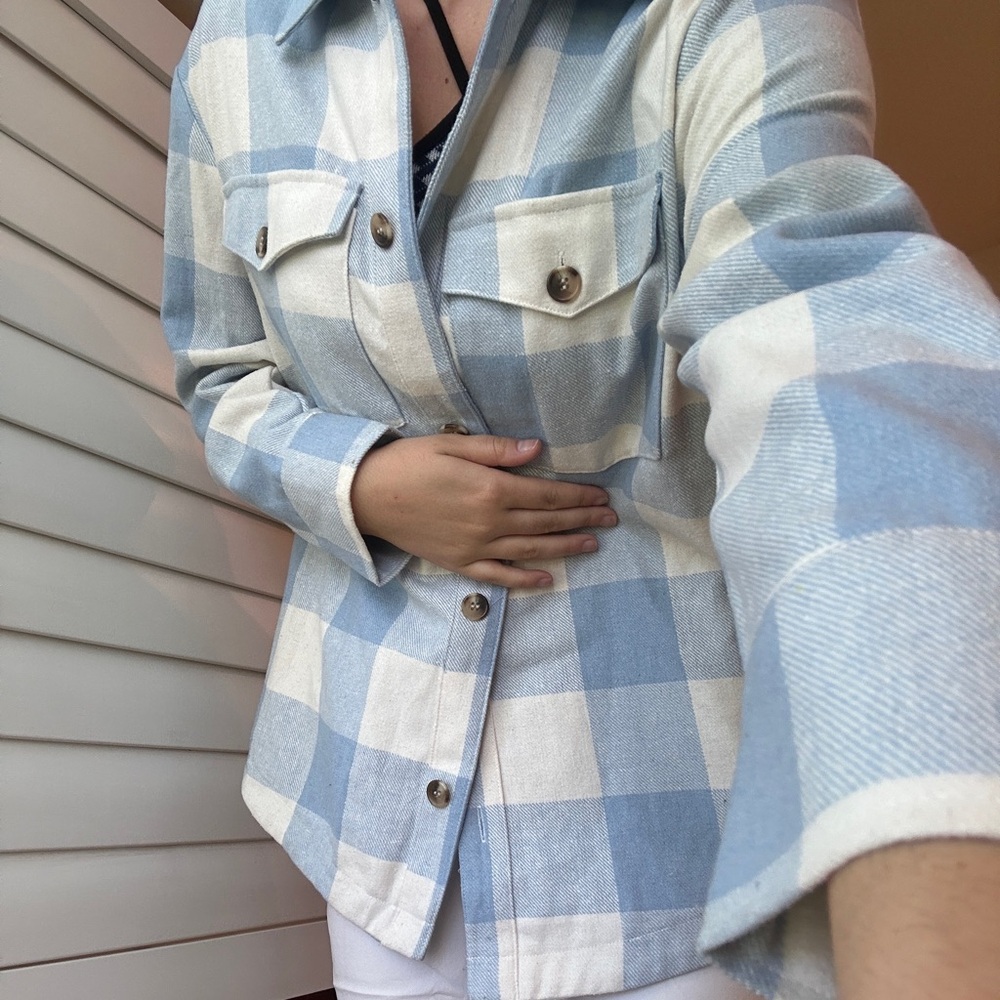 BP Women’s Plaid Shirt Jacket